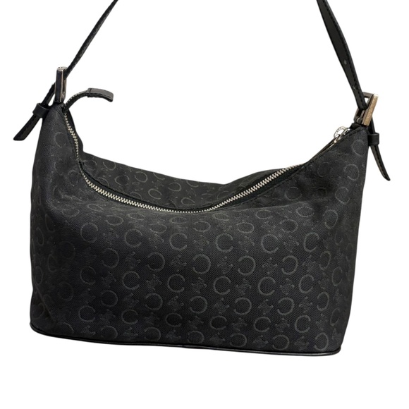 Celine Vintage black fabric/canvas mini bag with leather trim - Picture 1 of 13